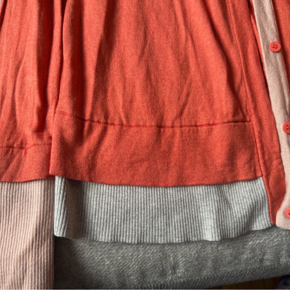 Diane Von Furstenberg Coral Silk/Cashmere Cardigan - Picture 5 of 6